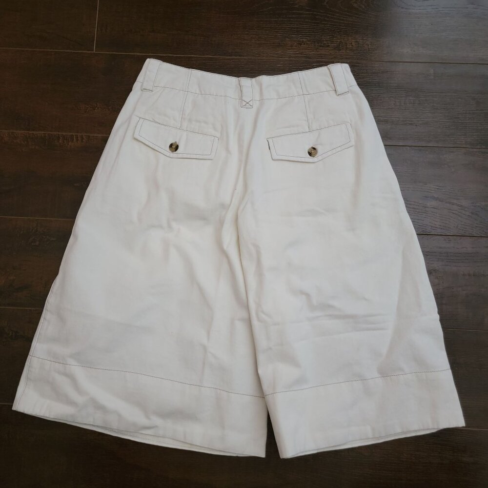 Free People Sadie A Line Long Trouser Shorts Tailored 90s Womens 8 Old Money - Picture 4 of 9